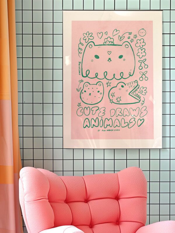 Lámina de Pared Cute Draws