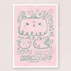 Lámina de Pared Cute Draws