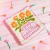 Funda de Cojín Punch Needle Proyecto Floral