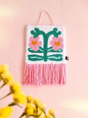 Tapiz Punch Needle Real Garden