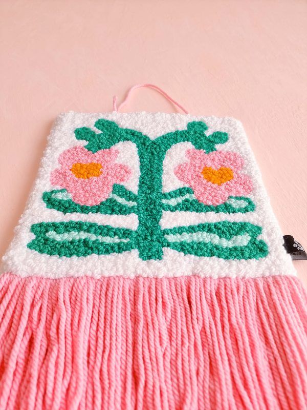 Tapiz Punch Needle Real Garden
