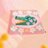 Funda de Cojín Punch Needle Pink Alligator