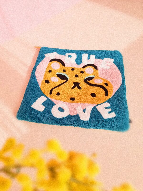 Funda de Cojín Punch Needle True Love