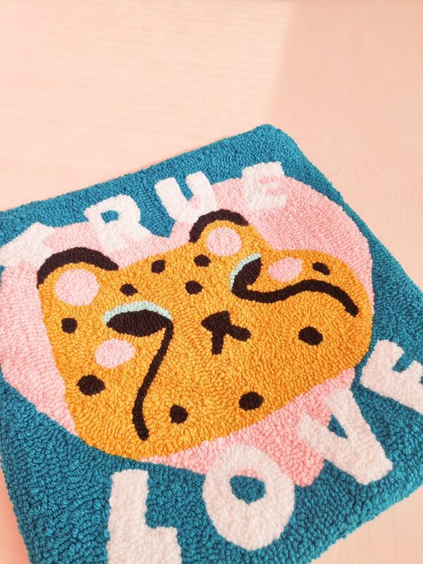 Funda de Cojín Punch Needle True Love
