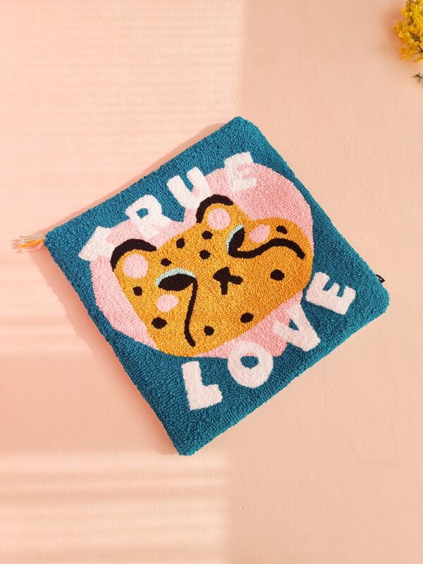 Funda de Cojín Punch Needle True Love