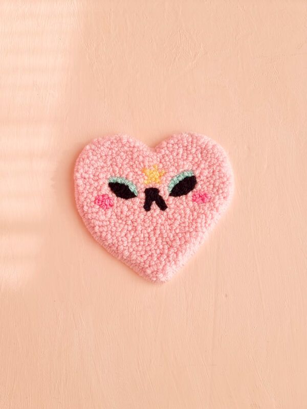 tapiz-decorativo-punch-needle-pink-heart_4 Tapiz decorativo Punch Needle Pink Heart