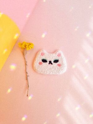 Tapiz Punch Needle Gato Love
