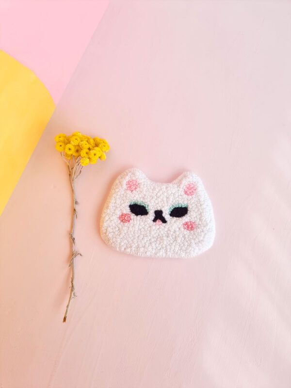 bordado-punch-needle-gato-love_3 Tapiz Punch Needle Gato Love