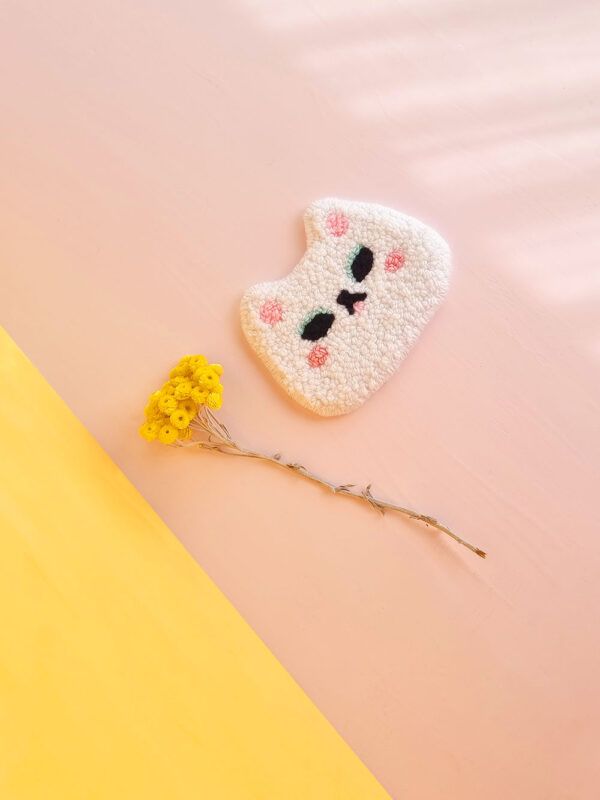 bordado-punch-needle-gato-love_5 Tapiz Punch Needle Gato Love