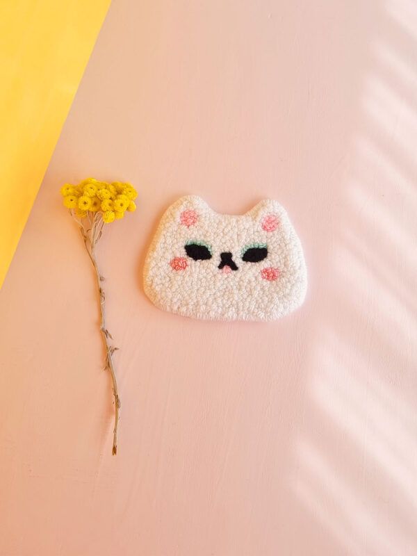 bordado-punch-needle-gato-love_6 Tapiz Punch Needle Gato Love