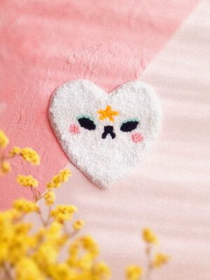 tapiz-decorativo-punch-needle-white-heart_1 Tapiz decorativo Punch Needle White Heart