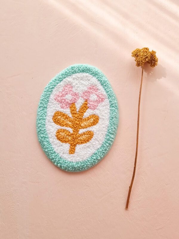 Tapiz Punch Needle Bloom Twice