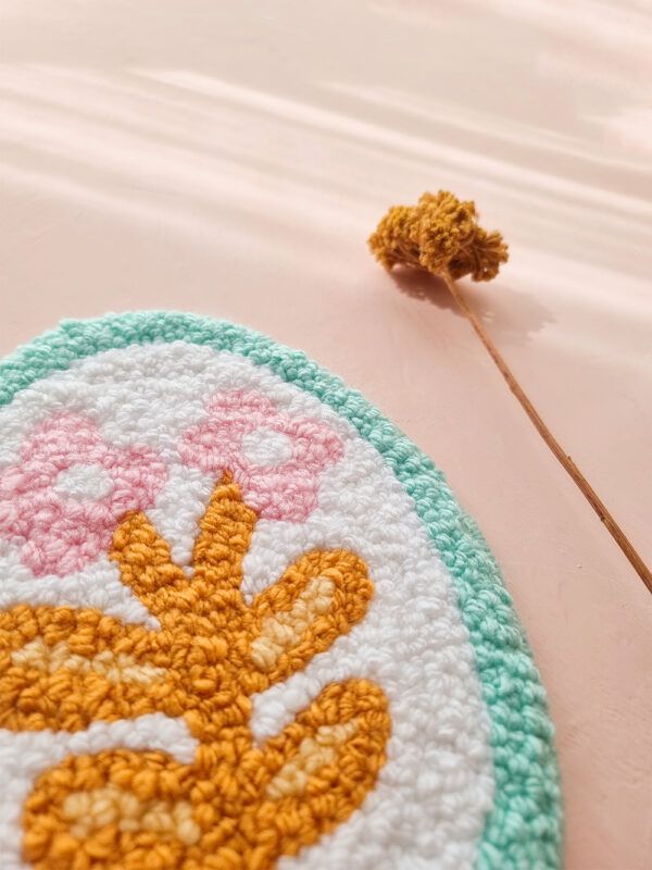 Tapiz Punch Needle Bloom Twice
