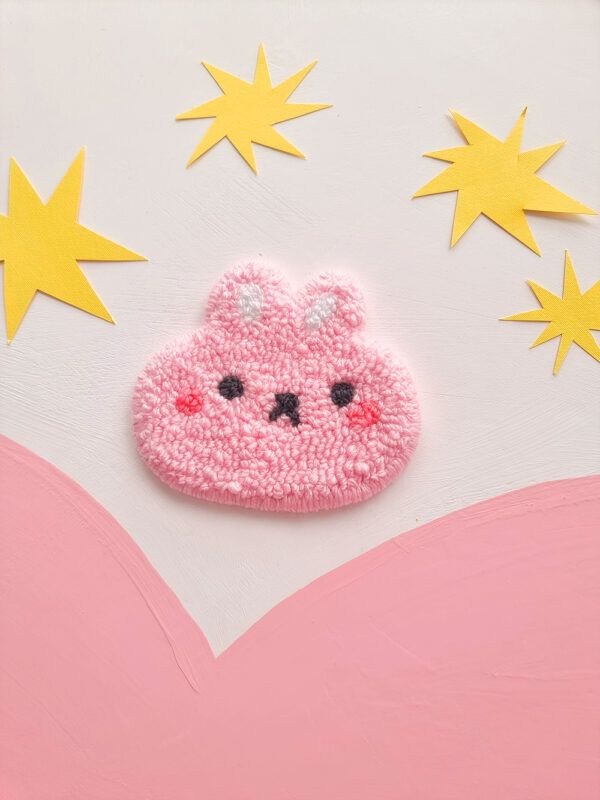tapiz-punch-needle-pink-bunny_3 Tapiz Punch Needle Pink Bunny