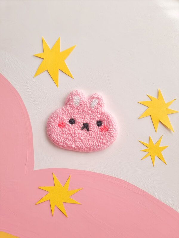 tapiz-punch-needle-pink-bunny_4 Tapiz Punch Needle Pink Bunny