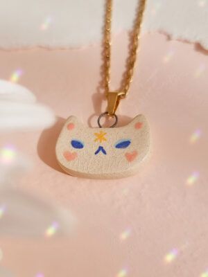 Charm Cerámica Awesome Kitty