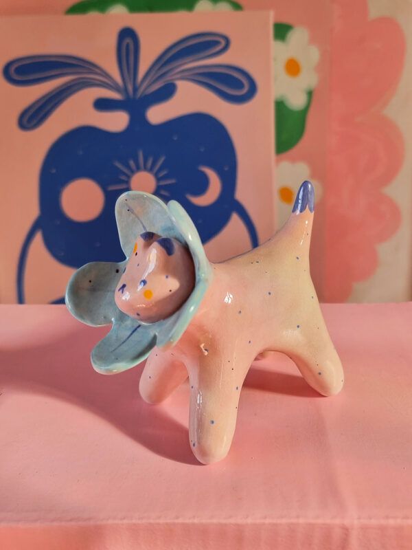 figura-de-ceramica-guepardo-flor-blue_3 Figura de Cerámica Guepardo Flor Blue Tara