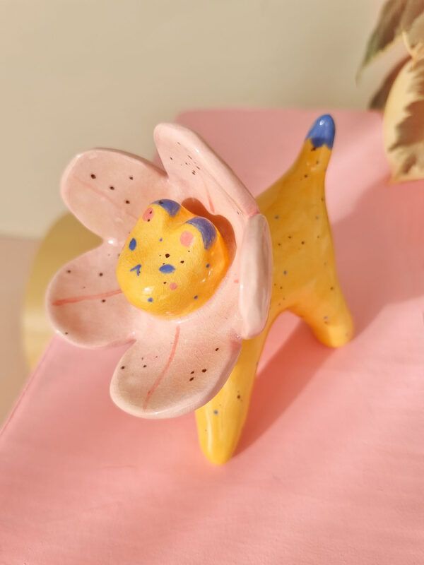 figura-de-ceramica-guepardo-flor-soft-pink_1 Figura de Cerámica Guepardo Flor Soft Pink