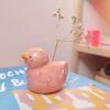 Jarrón de Cerámica Patito Rosa