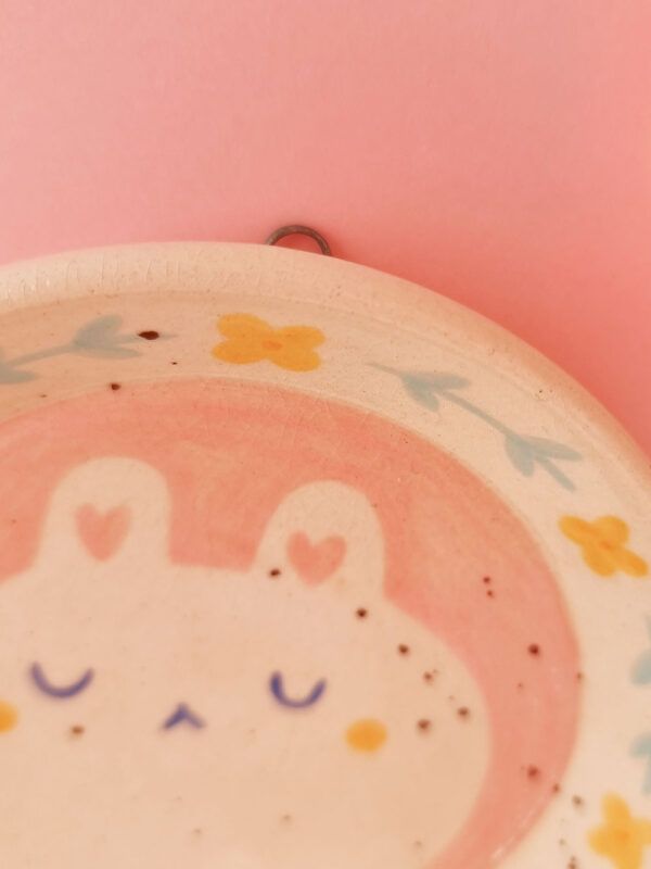 Plato de Pared Cerámica Bunny