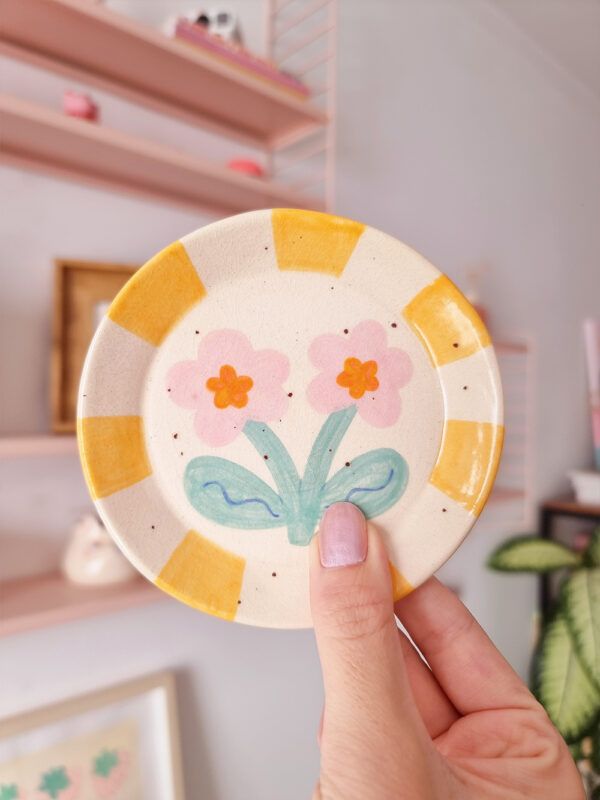 Plato de Pared Cerámica Flora Fun