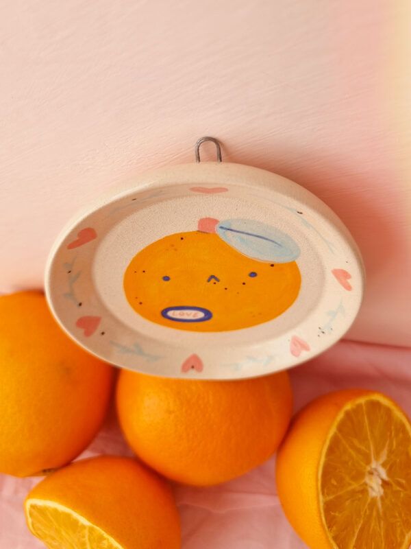 plato-de-pared-ceramica-orange_2 Plato de Pared Cerámica Orange