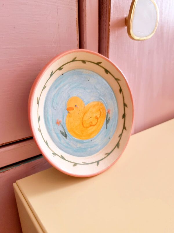 plato-de-pared-ceramica-pato-estanque_5 Plato de Pared Cerámica Pato Estanque