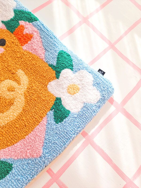 Funda de Cojín Punch Needle Ducky Duck